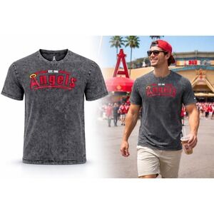 LA Angels washed acid gray tee XL streetwear MLB
